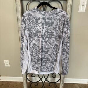 Huk Fishing Icon‎ X Tide Change UPF50 Long Sleeve Mens Shirt Size Large